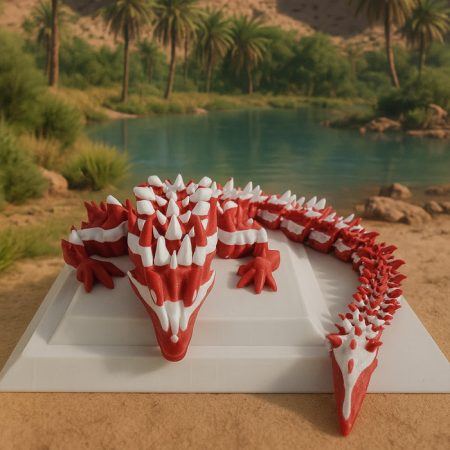 Dragon Red&White 50cm