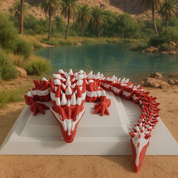 Dragon Red&White 50cm