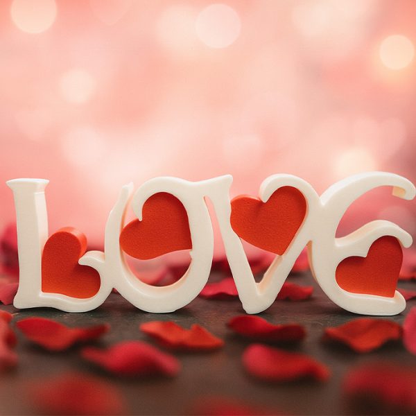 Stojak Love + serduszka