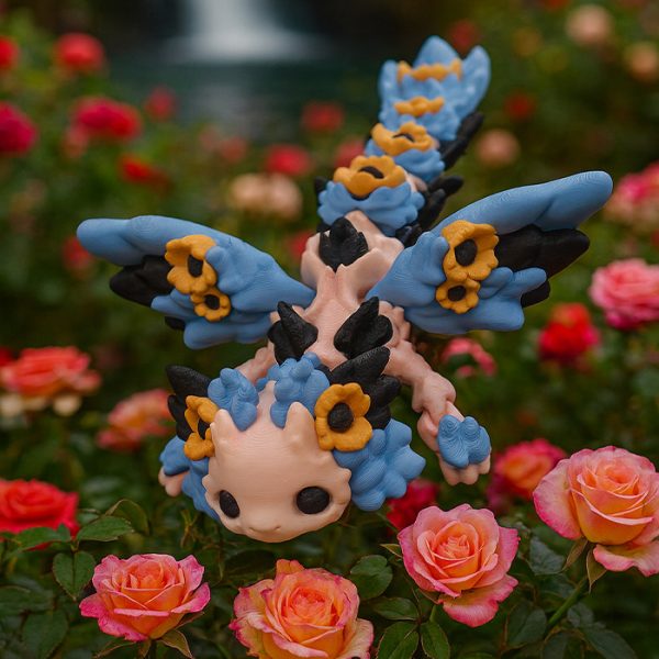 Smok Axolotl Kosha Flower - obrazek 2